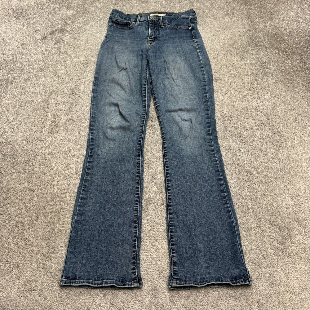 Levi's 315 Shaping Bootcut Mid Rise Stretch Denim Jeans Womens 27x32 Blue Casual
